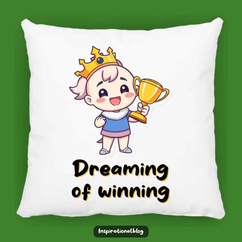 Funny Trophy Winner Pillow: Cozy Comfort & Celebratory Accent