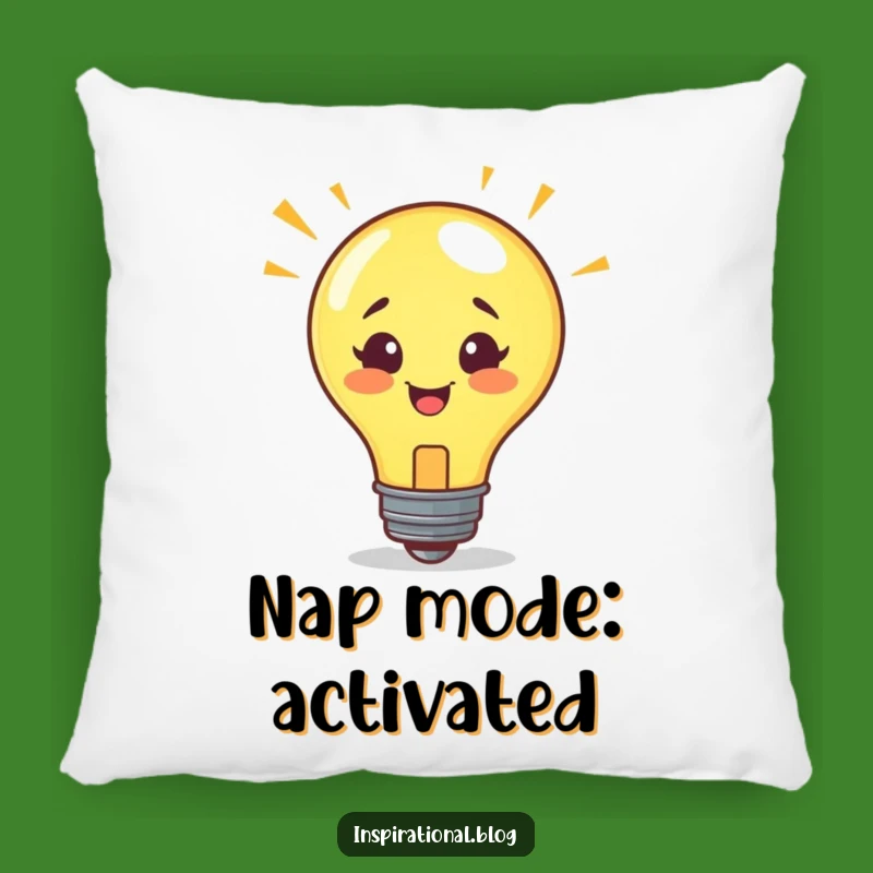 Funny Lightbulb Idea Pillow: Cushions for Your Brightest Ideas