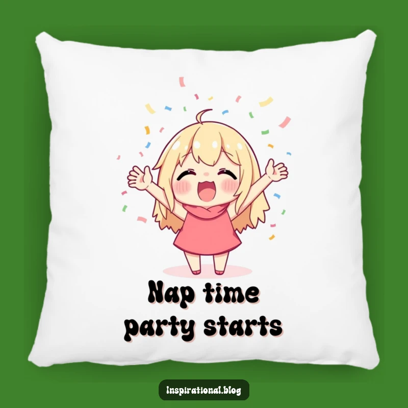 Funny Cheerful Confetti Pillow - Cozy Up for Festive Dreams!