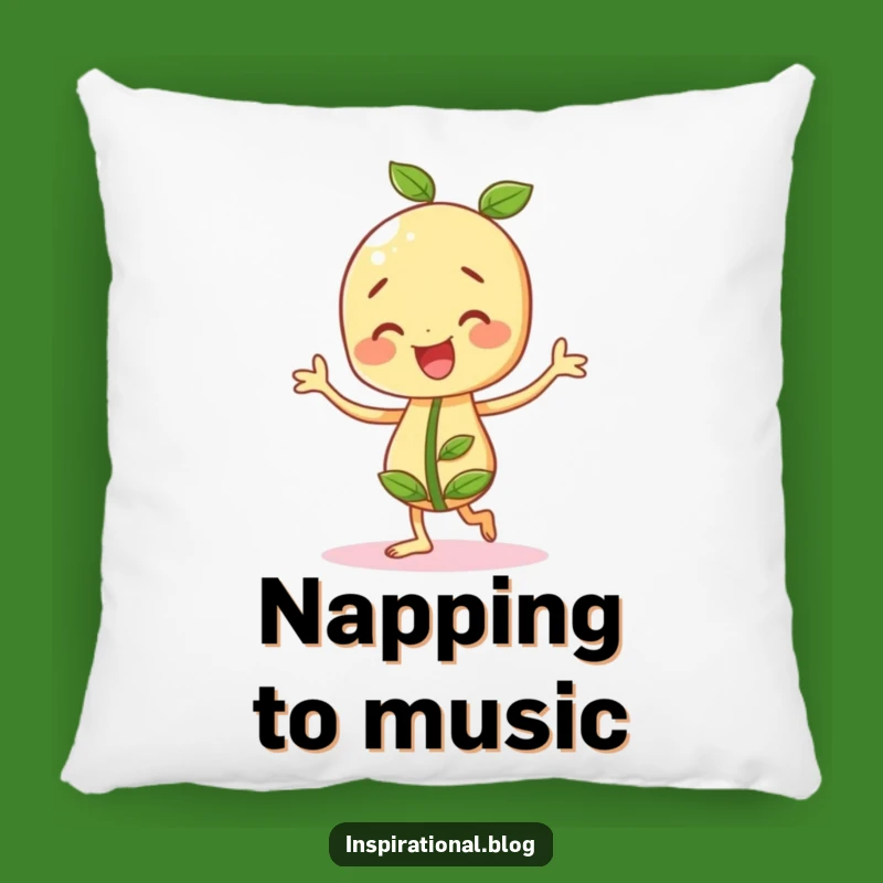 Funny Cheery Seedling Pillow: Cozy Dancing Fun, Adorable Funny Gift!