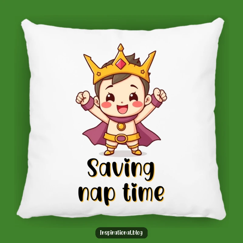 Funny Hero Pillow: Cozy Up with Tiny Heroic Comfort