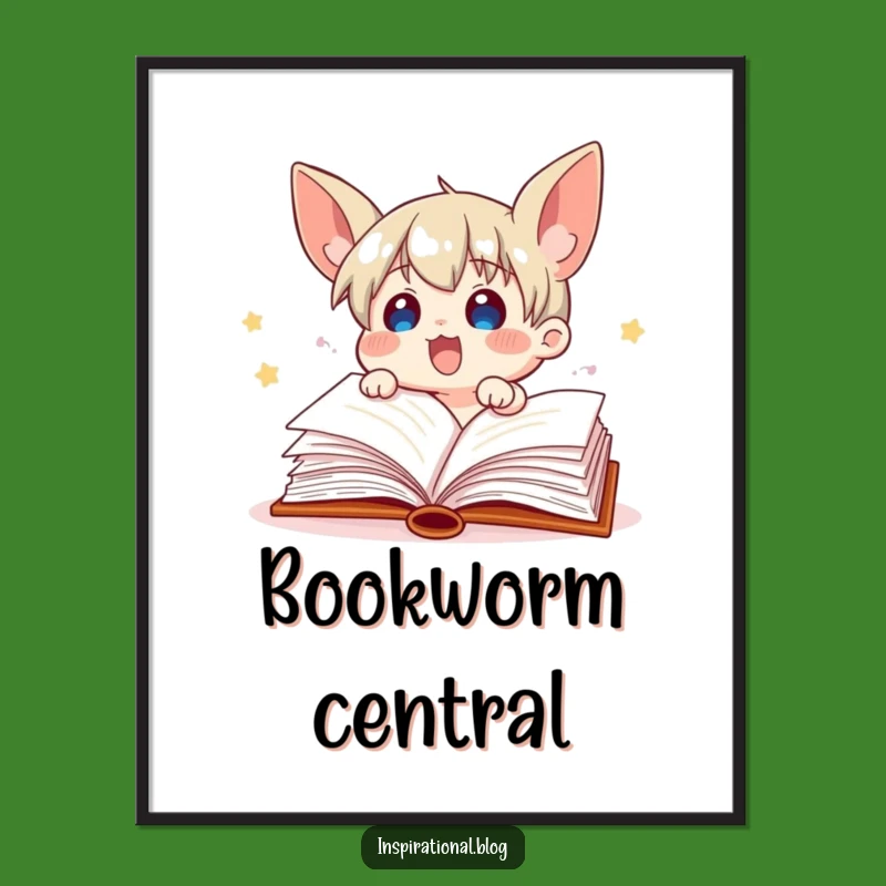 Funny Book Character Digital Art: Instant Literary Vibes, Amazing Funny Gift!