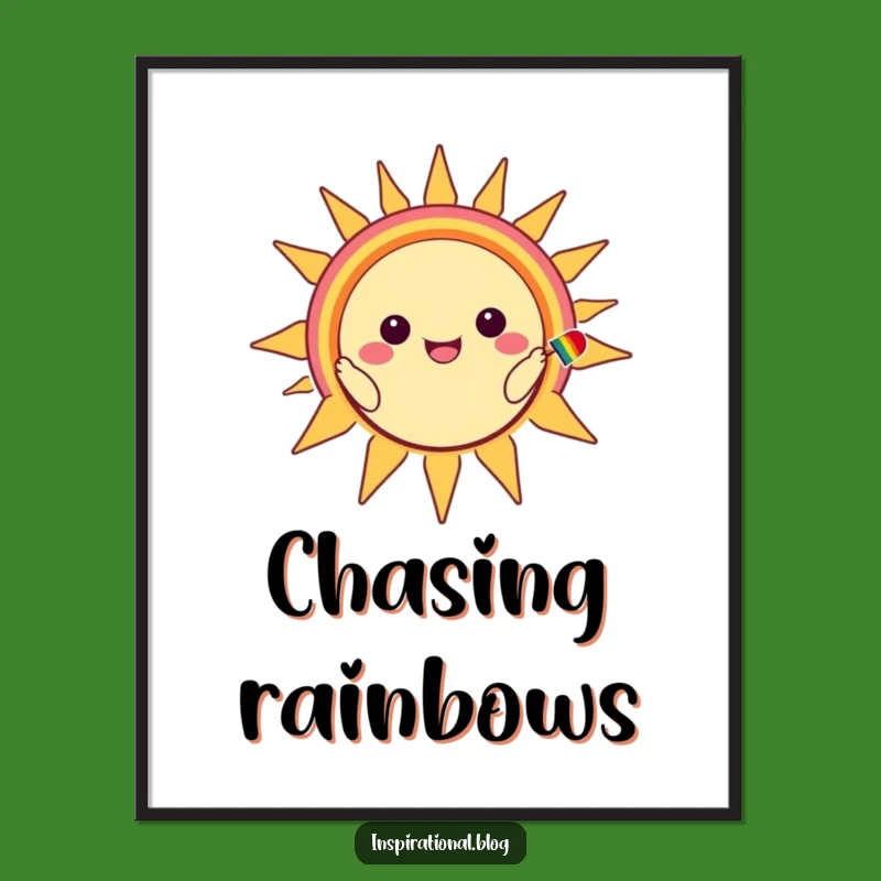 Funny Kawaii Sun Smile Digital Art: Instant Cheer, Perfect Funny Gift!