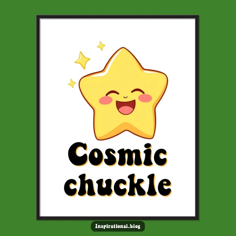 Funny Star Digital Art - Joyful Twinkling Celestial Decor