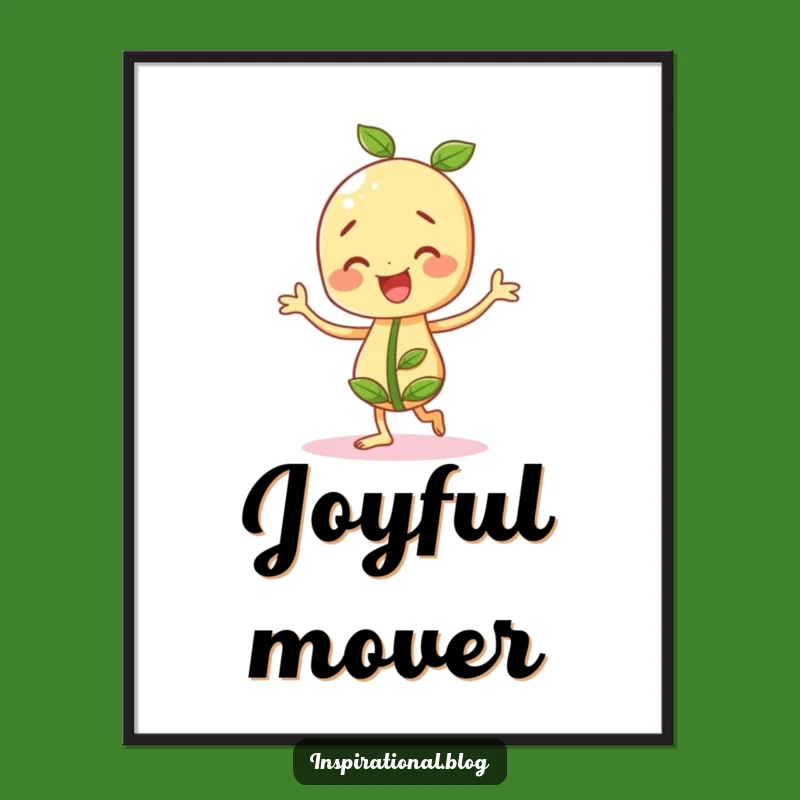 Funny Cheery Seedling Digital Art: Instant Jigging Joy, Amazing Funny Gift!