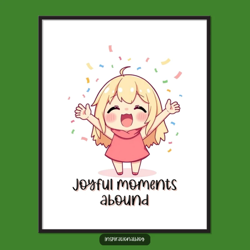 Funny Cheerful Confetti Digital Art - Instant Party for Your Walls!