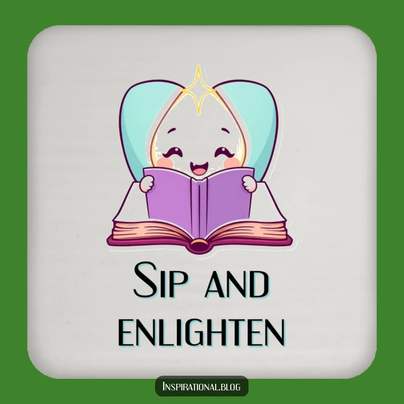 Funny Book Character Coaster - Protect Surfaces with Magical Style Gift