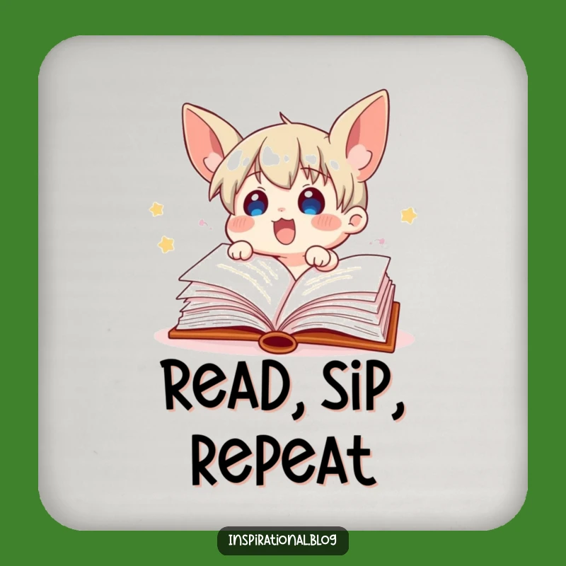 Funny Book Character Coaster: Protect Your Table, Cute Funny Gift!