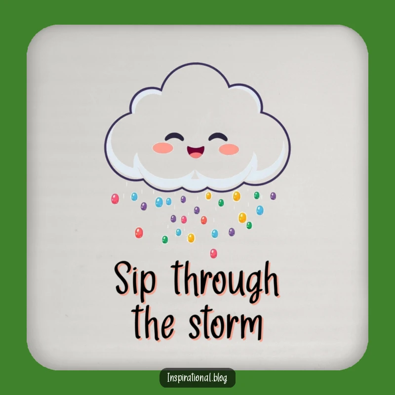 Funny Cloud Coasters: Giggle-Proof Your Furniture, Sprinkle Style, Perfect Gift!