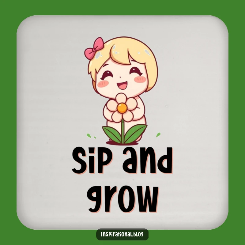 Funny Planting Coasters: Protect Surfaces with Blooming Smiles