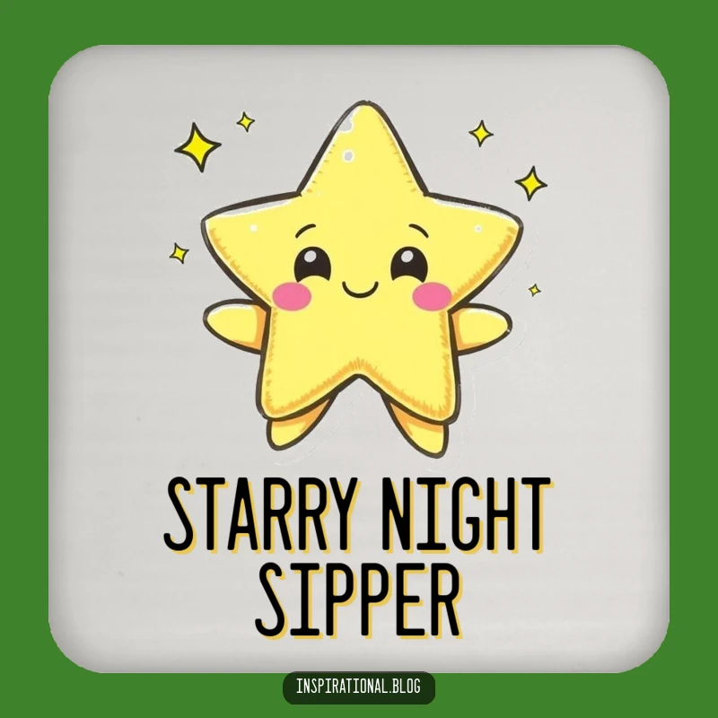 Funny Pen Character Coaster: Protect Surfaces with Art, Great Funny Gift