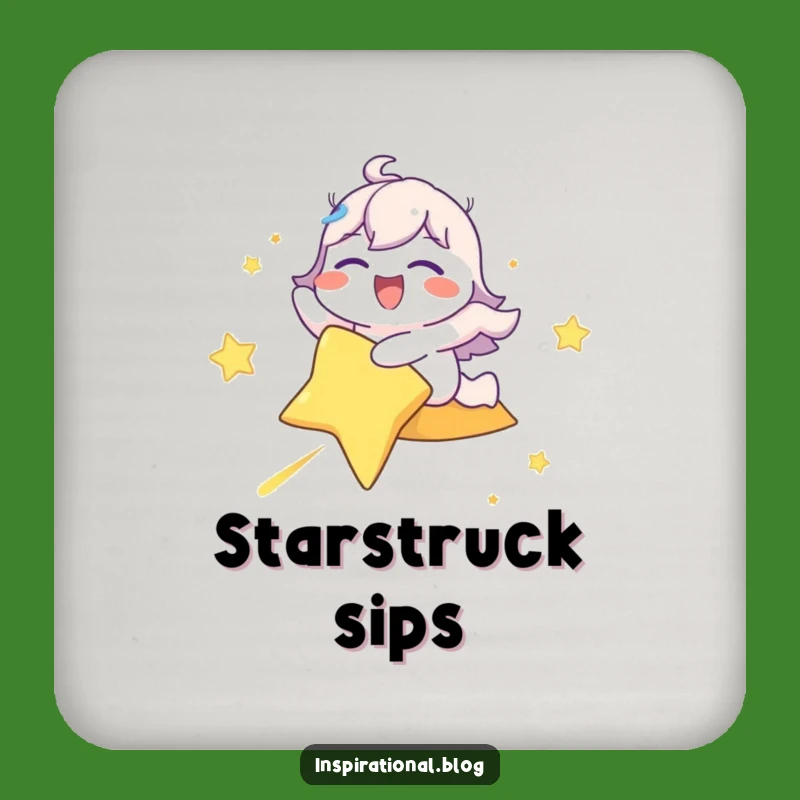 Funny Shooting Star Rider Coaster: Joyful Character Drink Protection Gift!