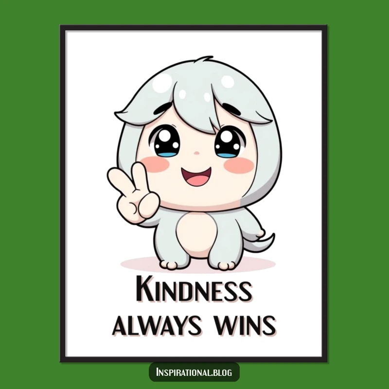 Funny Encouraging Hand Poster - Art That Warms the Heart!