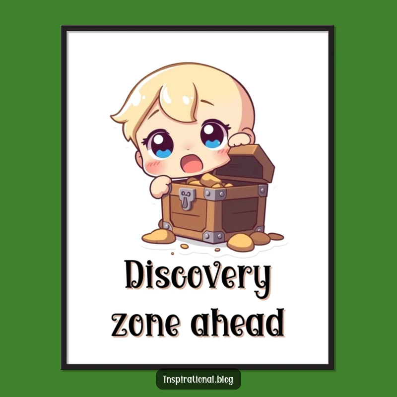 Funny Treasure Discovery Poster: Decorate with Humorous Astonishment