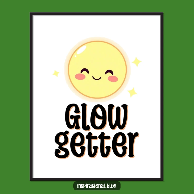 Funny Smiling Moon Poster: Brighten Your Walls with Celestial Joyful Art