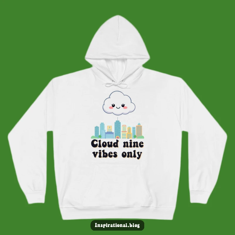 Funny Happy Cloud City Hoodie: Cozy Comfort Above the Hustle, Perfect Gift