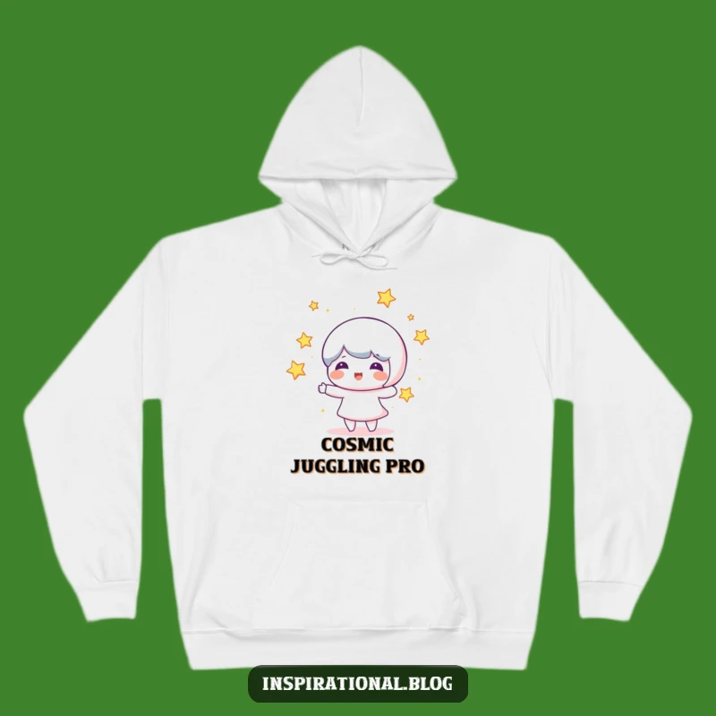 Cozy Funny Star Juggling Character Hoodie: Ultimate Comfort and Cosmic Chuckles