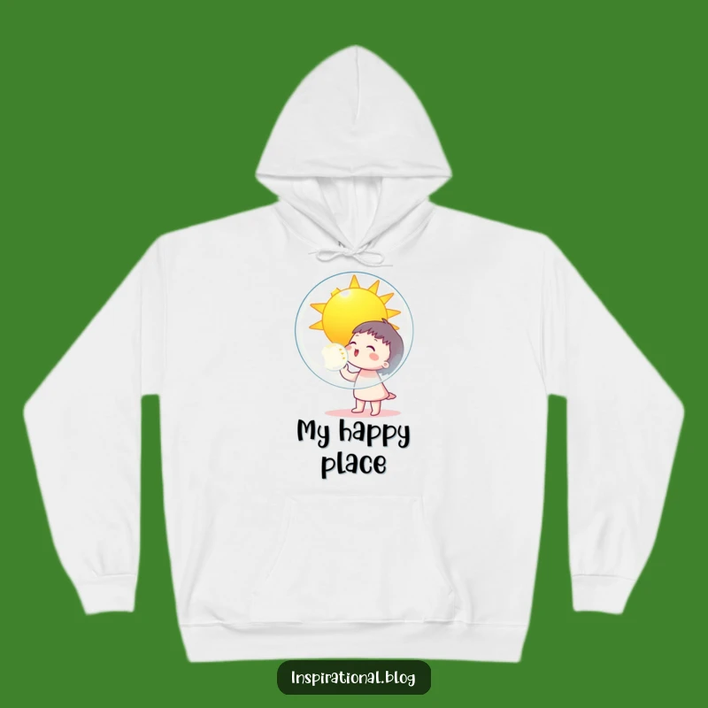 Cozy Funny Bubble Blower Hoodie: Warmth & Sunny Reflections