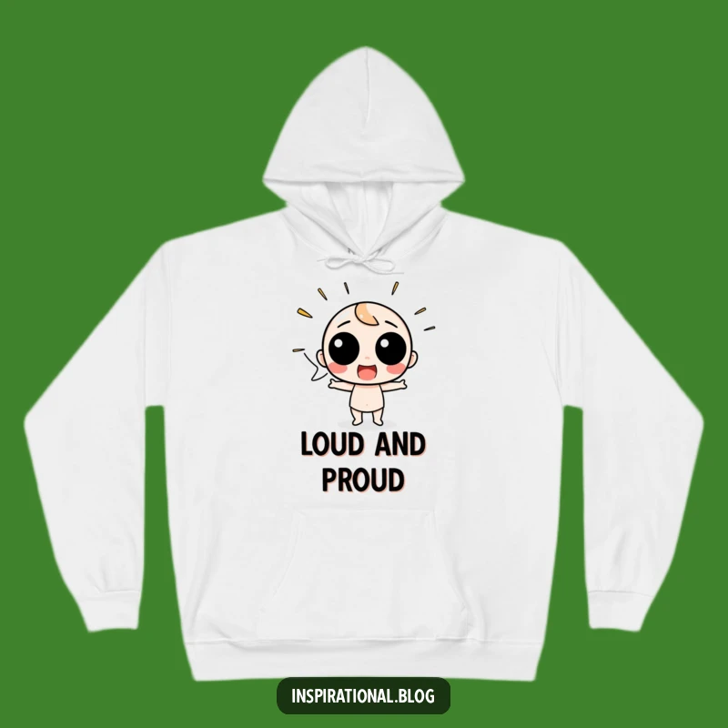 Cozy Funny Speech Bubble Hoodie: Warmth for Excited Expressions