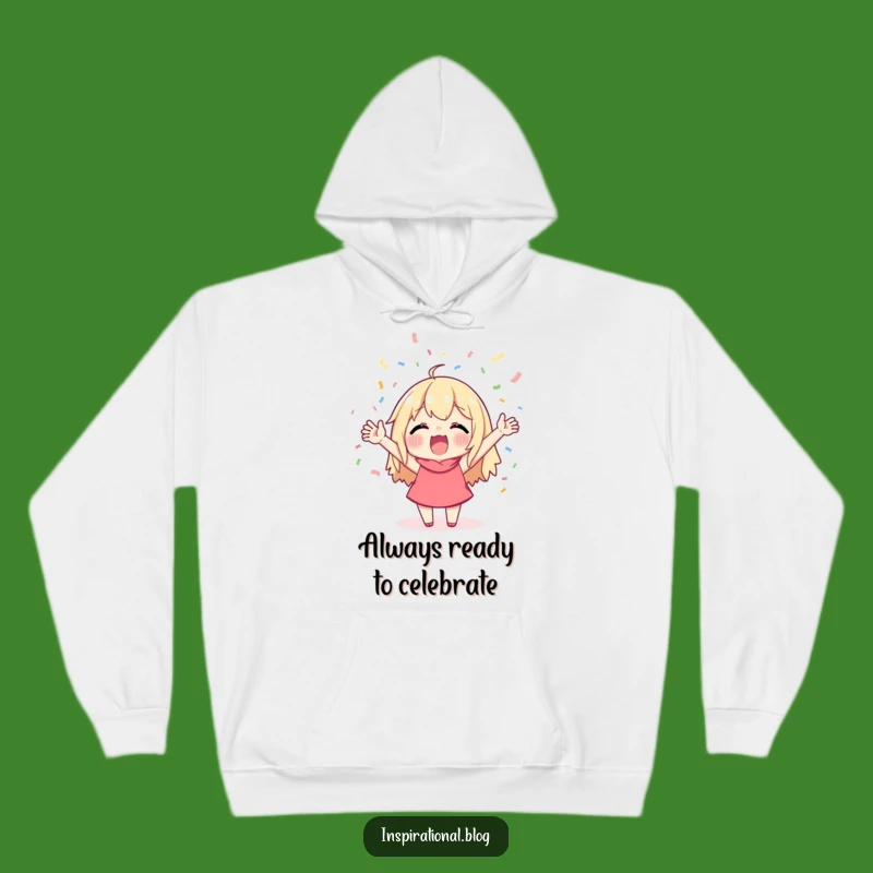 Funny Cheerful Confetti Hoodie - Cozy Up for Your Next Celebration!