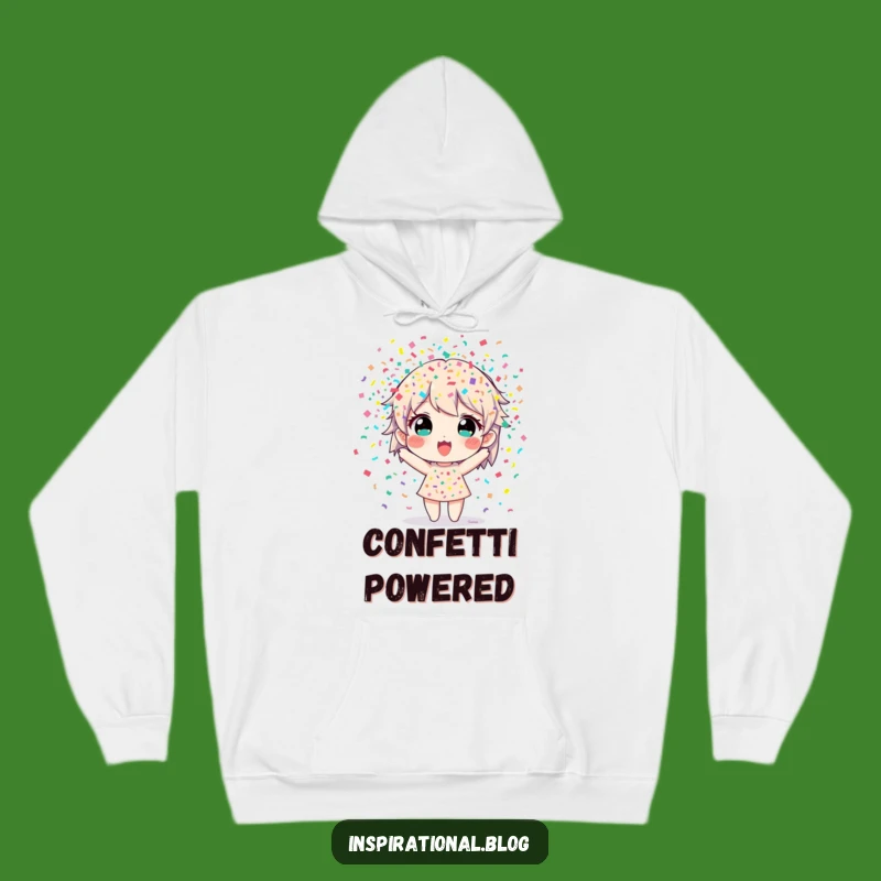 Funny Confetti Burst Hoodie: Cozy Celebration Wear
