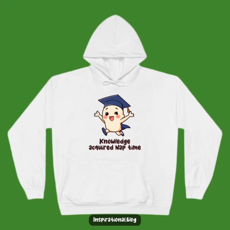 Funny Graduation Cap Leap Hoodie: Cozy and Humorous Celebration Wear