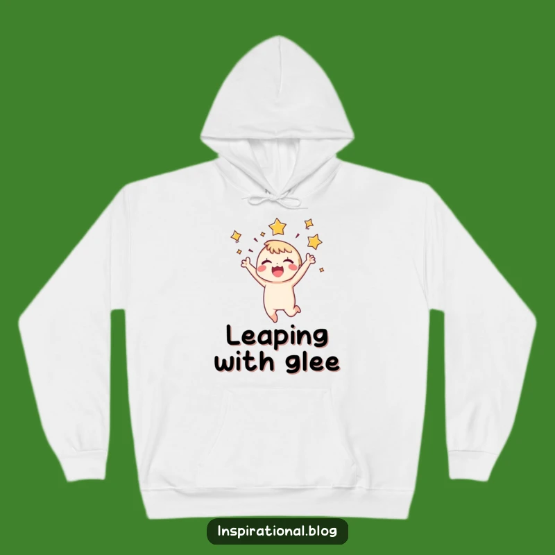 Funny Joyful Character Hoodie: Cozy Tiny Leaper, Warm and Hilarious Gift for Enthusiasts