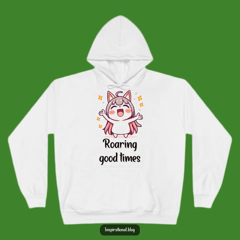 Funny Kawaii Cheering Hoodie - Starburst Comfort, Great Funny Gift