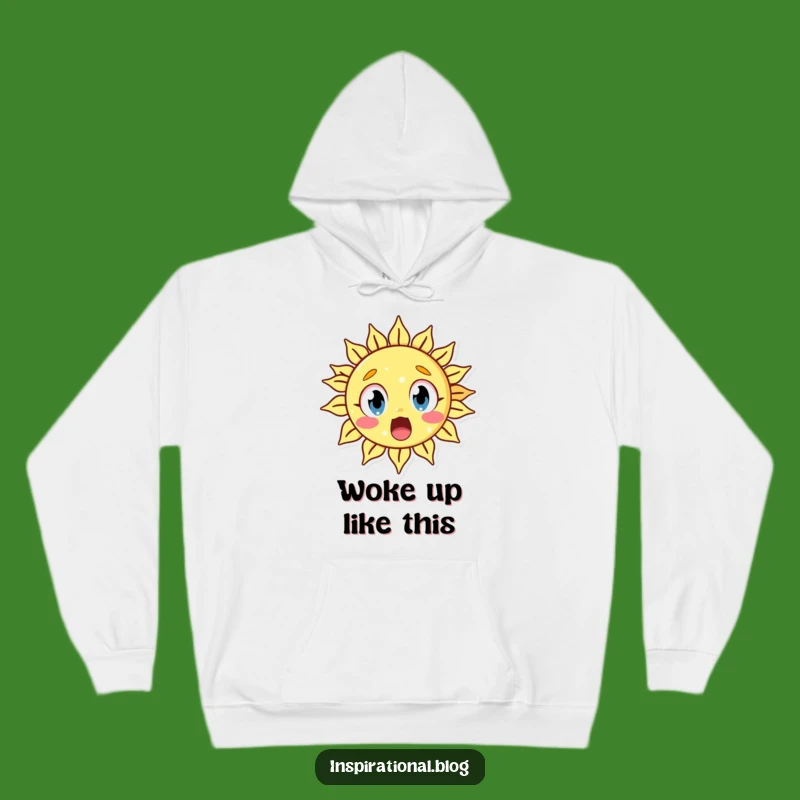 Funny Surprised Sun Hoodie: Cozy Up in Warmth and Wide-Eyed Wonder