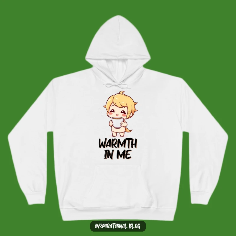 Funny Tea Time Hoodie: Cheerful Character's Warm Comfort Gift