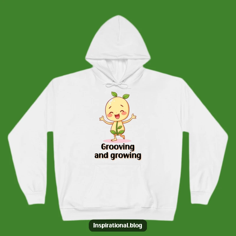 Funny Cheery Seedling Hoodie: Cozy Dancing Vibes, Ideal Funny Gift!