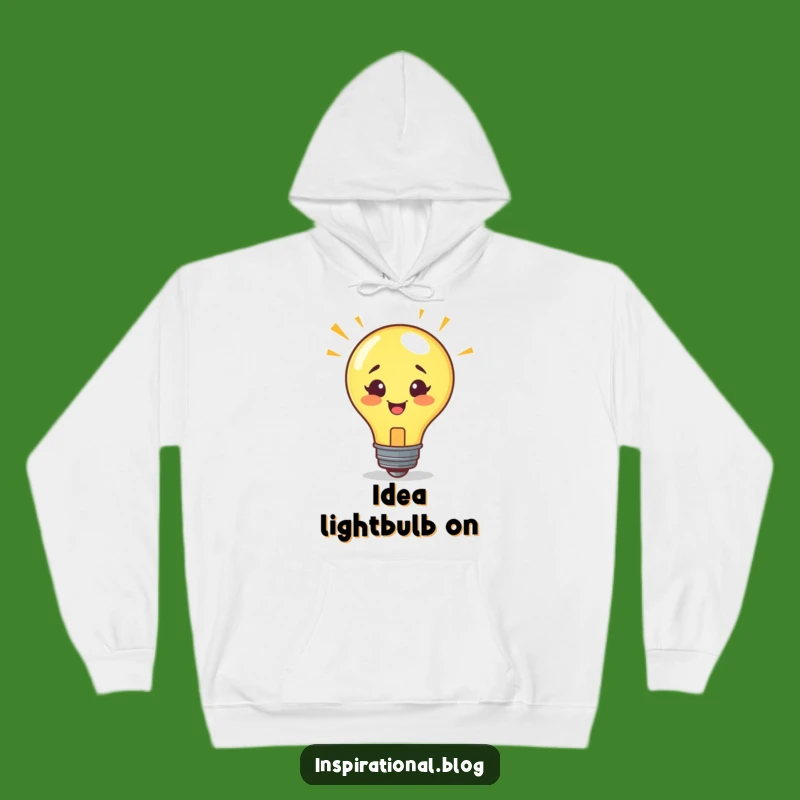 Cozy Funny Lightbulb Idea Hoodie: Warmth for Your Brightest Thoughts