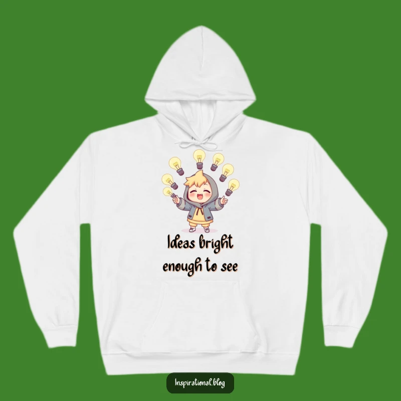 Funny Light Bulb Juggler Hoodie - Cozy Comfort for Bright Minds!