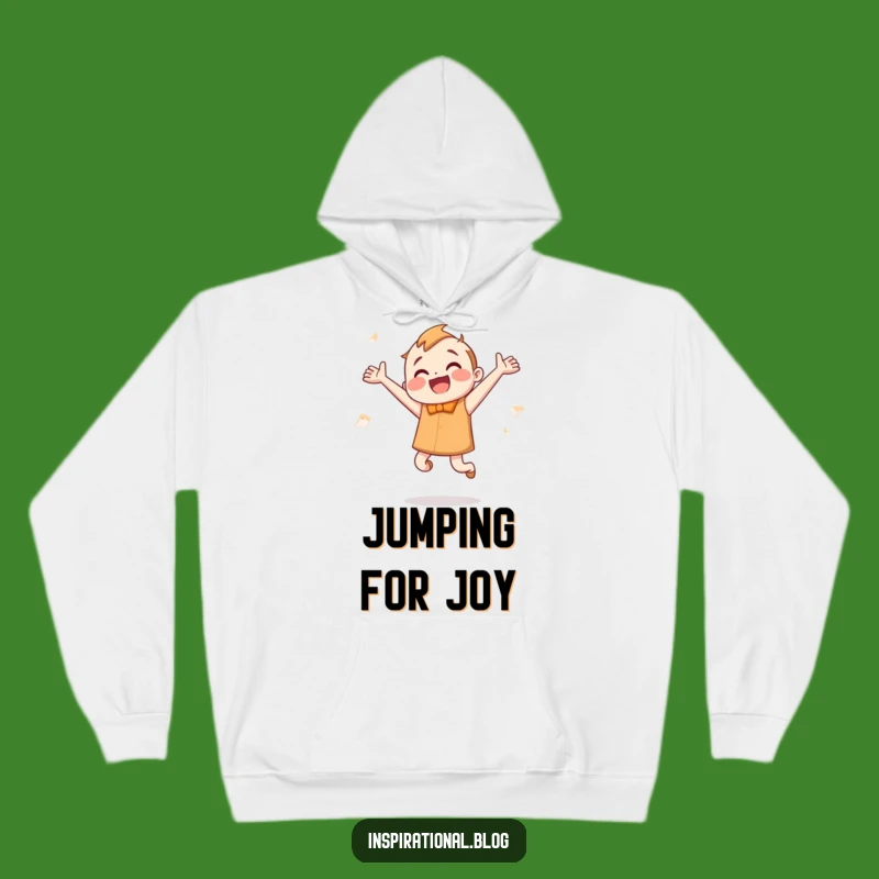 Cozy Funny Bookworm Hoodie: Warm Up with a Jumping Character's Literary Enthusiasm