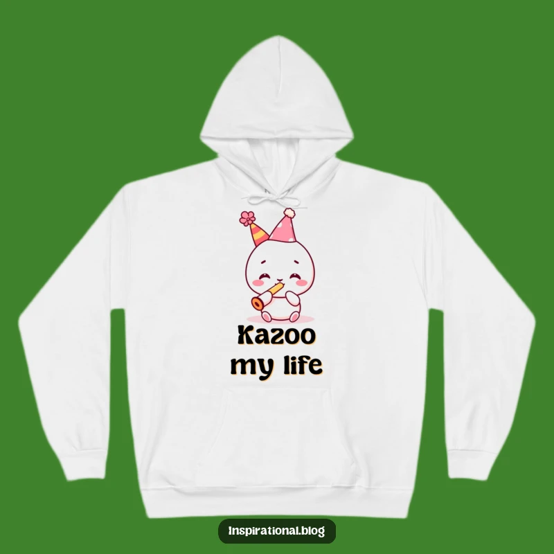 Funny Kawaii Party Hoodie - Kazoo Comfort, Great Funny Gift