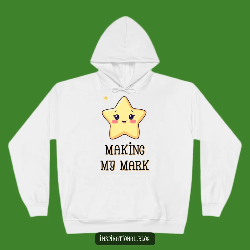 Funny Pen Drawing Star Hoodie - Cozy Artist Comfort Gift