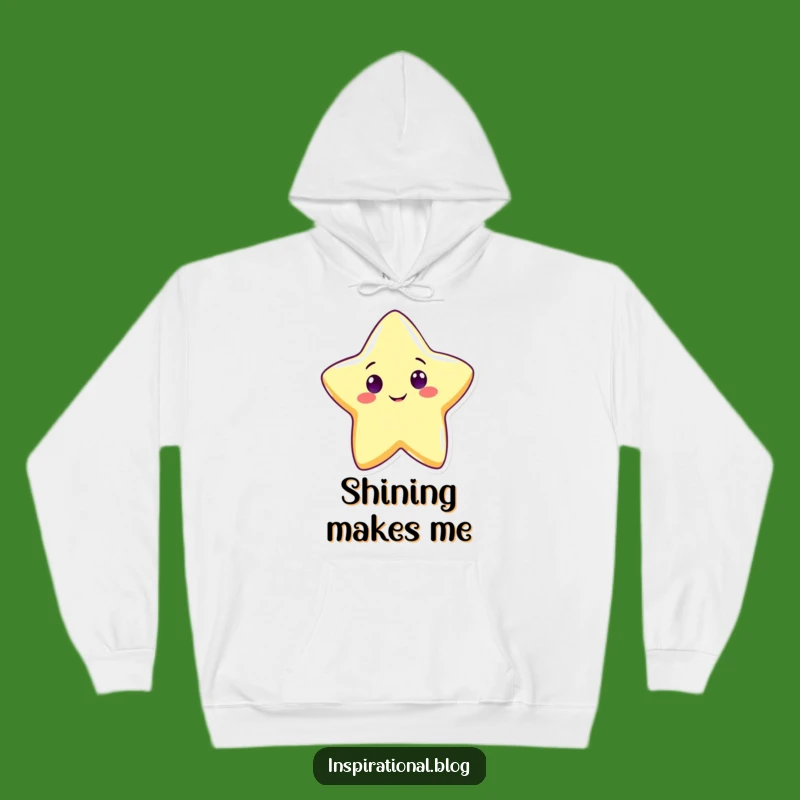 Funny Cute Star Hoodie: Cozy Shining Character Sweatshirt, Great Funny Gift