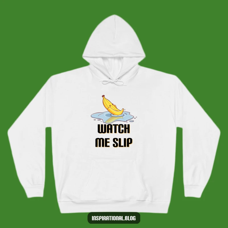 Funny Slipping Banana Peel Hoodie: Cozy Comedy & Slapstick Gift