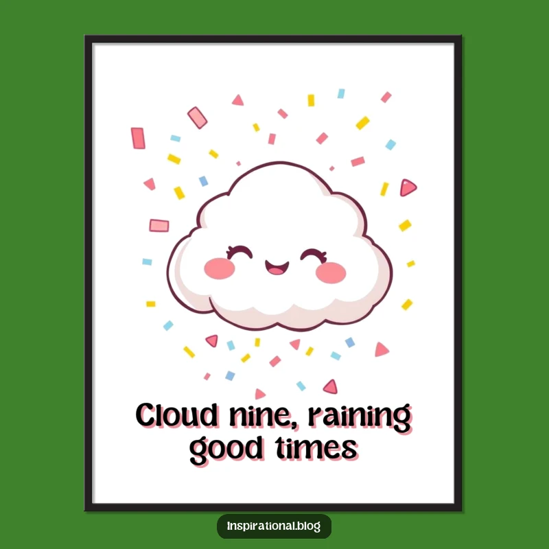 Free Printable Cloud Wall Art: Giggling Downloadable Decor for a Cheerful Atmosphere!