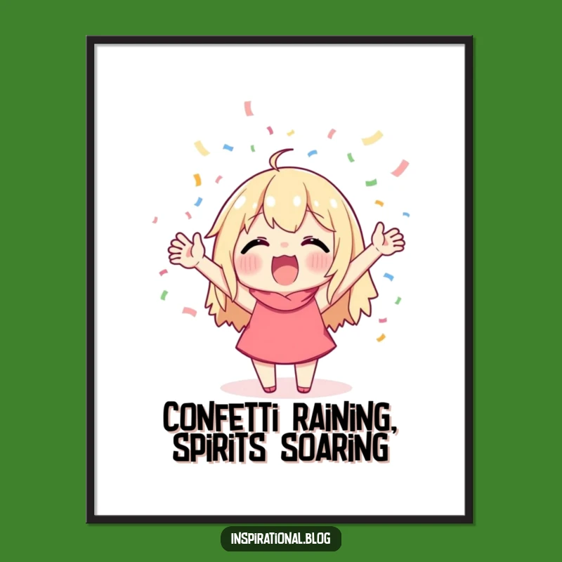 Funny Free Printable Wall Art: Cheerful Confetti - Vibrant Downloadable Decor