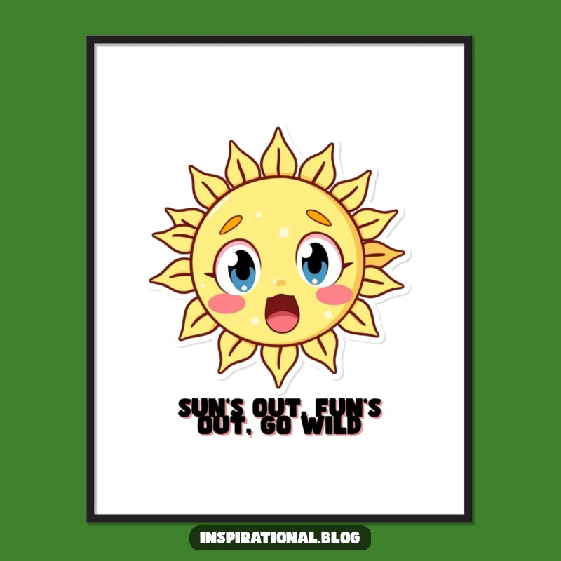 Free Printable Sun Wall Art: Hilarious Downloadable Decor for a Surprisingly Fun Space!