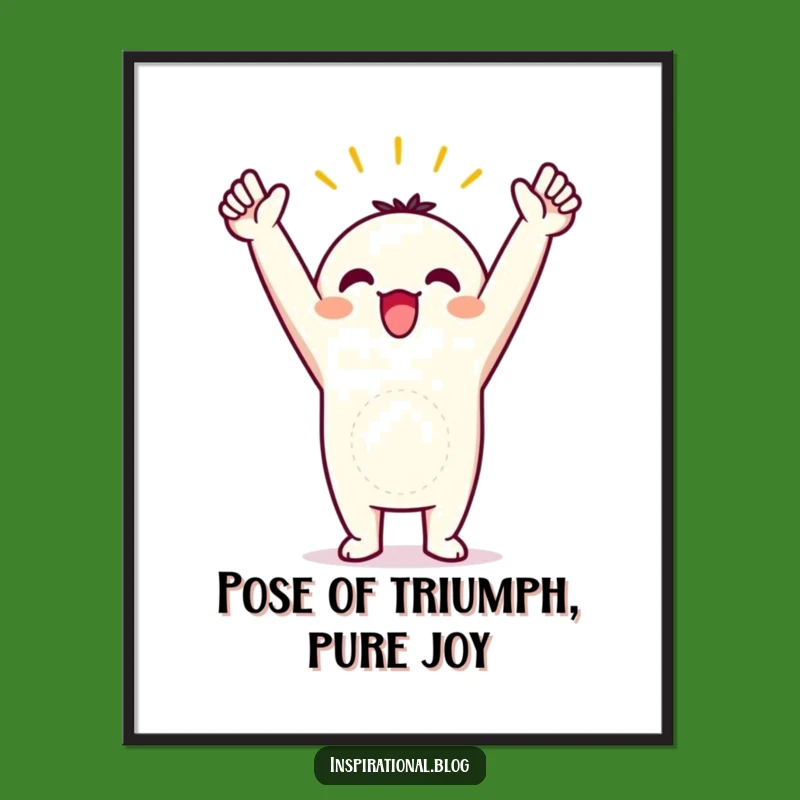 Free Printable Triumph Wall Art: Victorious Kawaii Downloadable Decor!