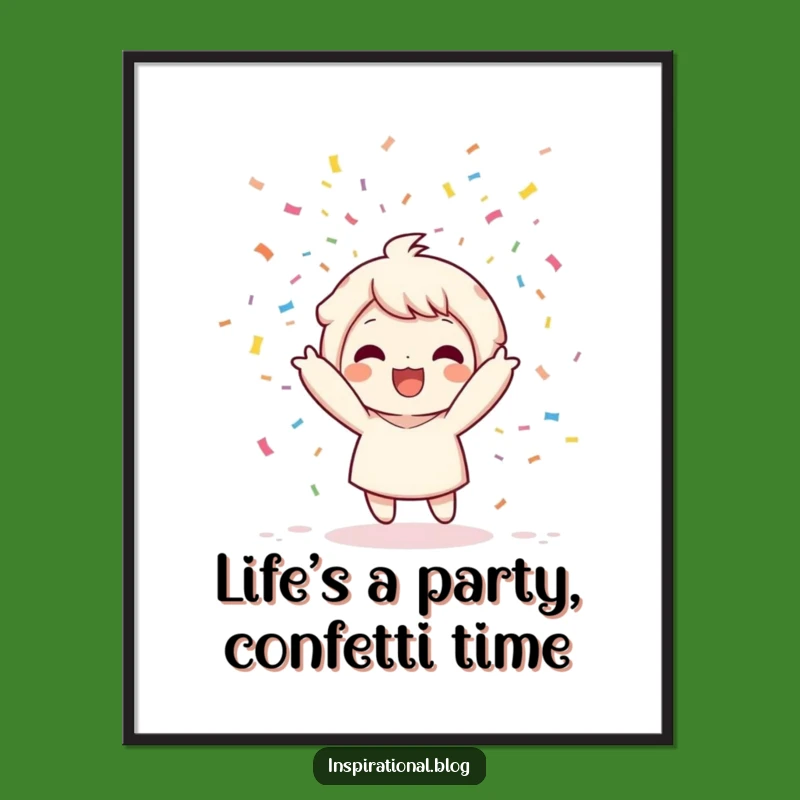 Free Printable Confetti Art: Joyful Kawaii Downloadable Decor!