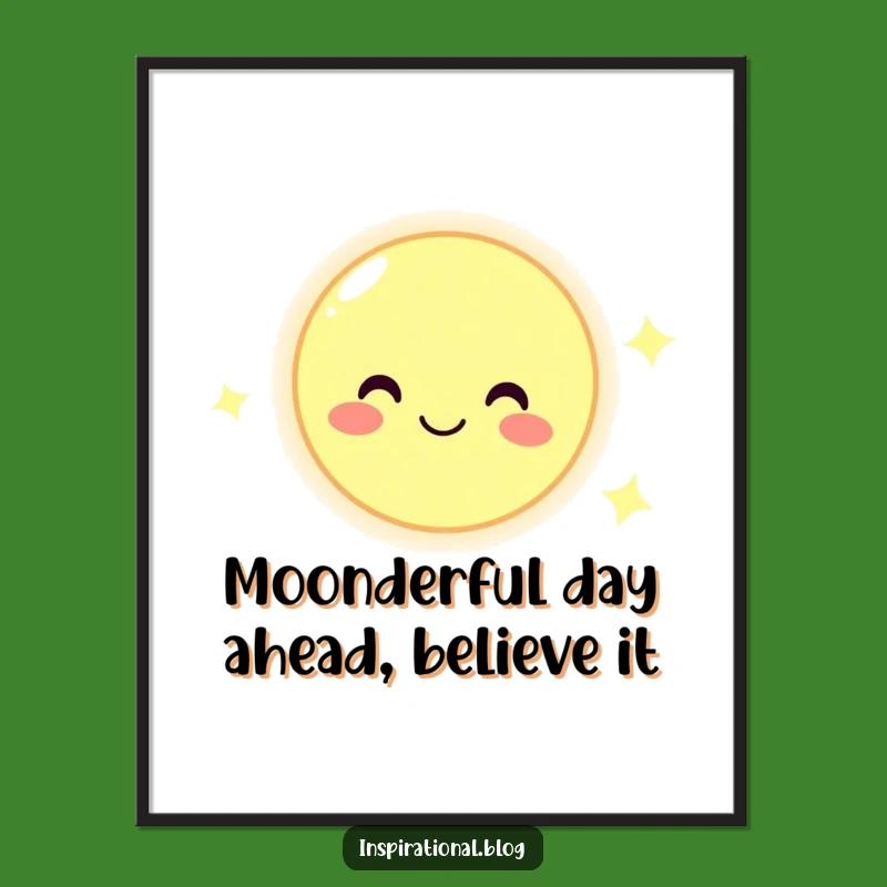 Free Printable Moon Wall Art: Hilarious Downloadable Decor for a Cheerful Home!