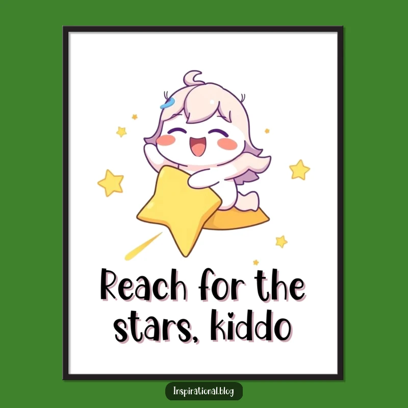 Free Printable Wall Art: Shooting Star Rider - Funny Downloadable Poster