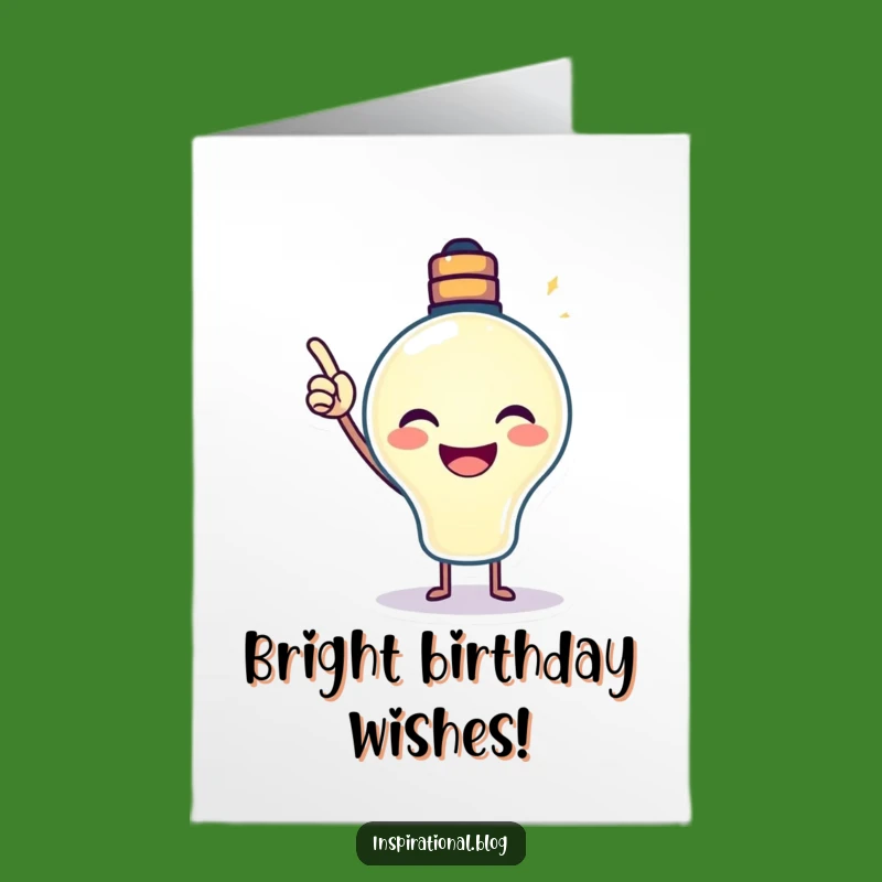 Free Printable Birthday Card: Lightbulb Idea for Funny, Downloadable Gift