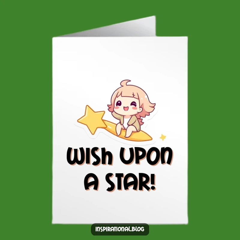 Free Printable Birthday Card: Giggling Star Rider - Funny Downloadable Gift!