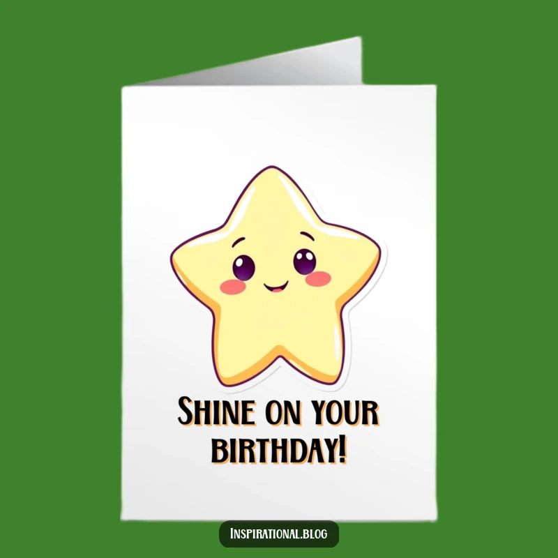 Free Printable Birthday Card: Shining Star, Joyful DIY Gift!