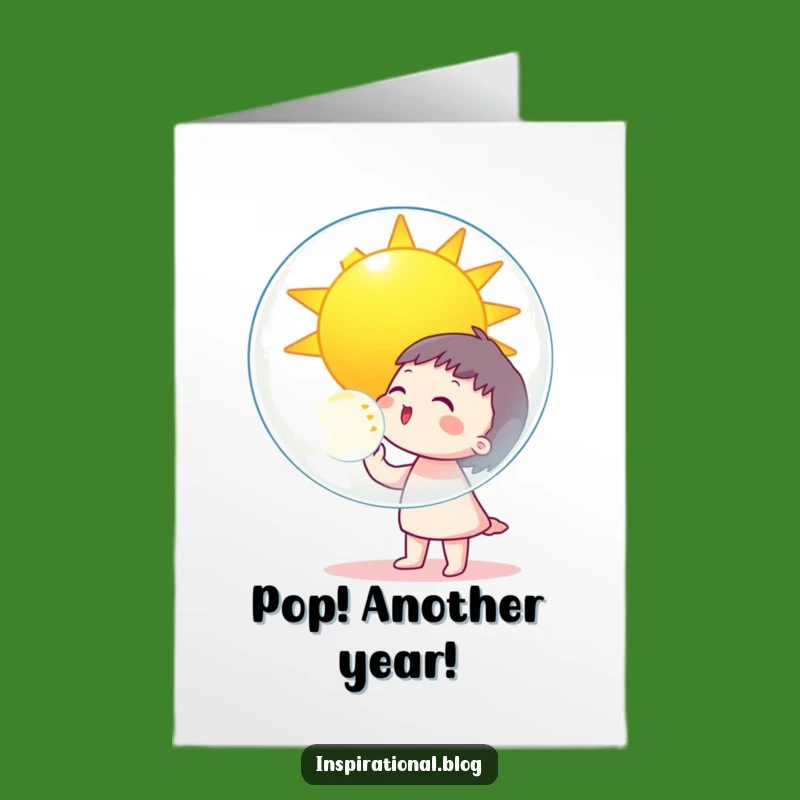 Free Printable Bubble Birthday Card - Funny Sunny Downloadable Gift