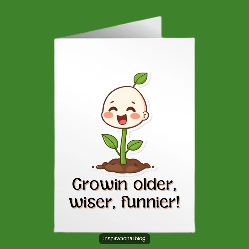 Free Printable Seedling Birthday Card - Grow Your Best Year Yet!